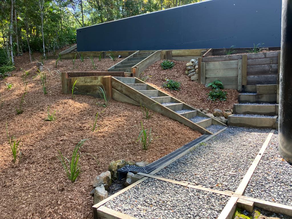 landscapes sunshine coast, Retaining walls